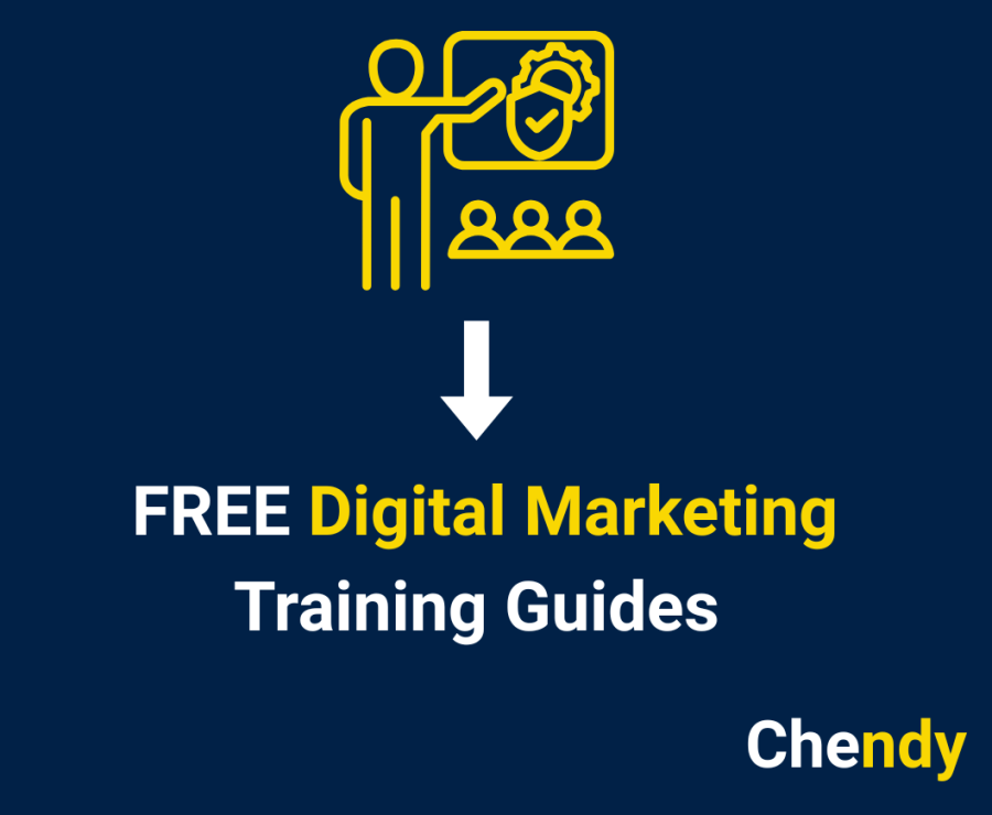 Photo Showing Chendy's FREE Guides as Digital Marketing Training Resources